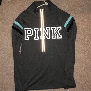 pink (vs) ultimate 3/4 zip jacket/pullover
